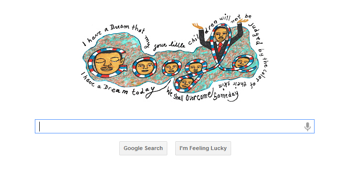 Martin Luther King Jr. was a trending topic on Monday as searchers browsed the web for information about the civil rights activist.