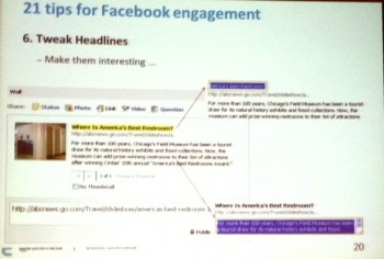 SES New York 2012 Facebook tips