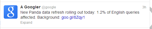 Google Tweet