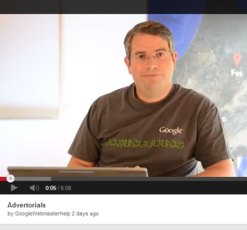 Matt Cutts says be careful when using advertorials. 