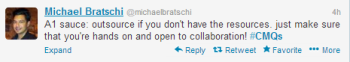 Michael Bratschi's response to Brafton's latest #cmQs question.